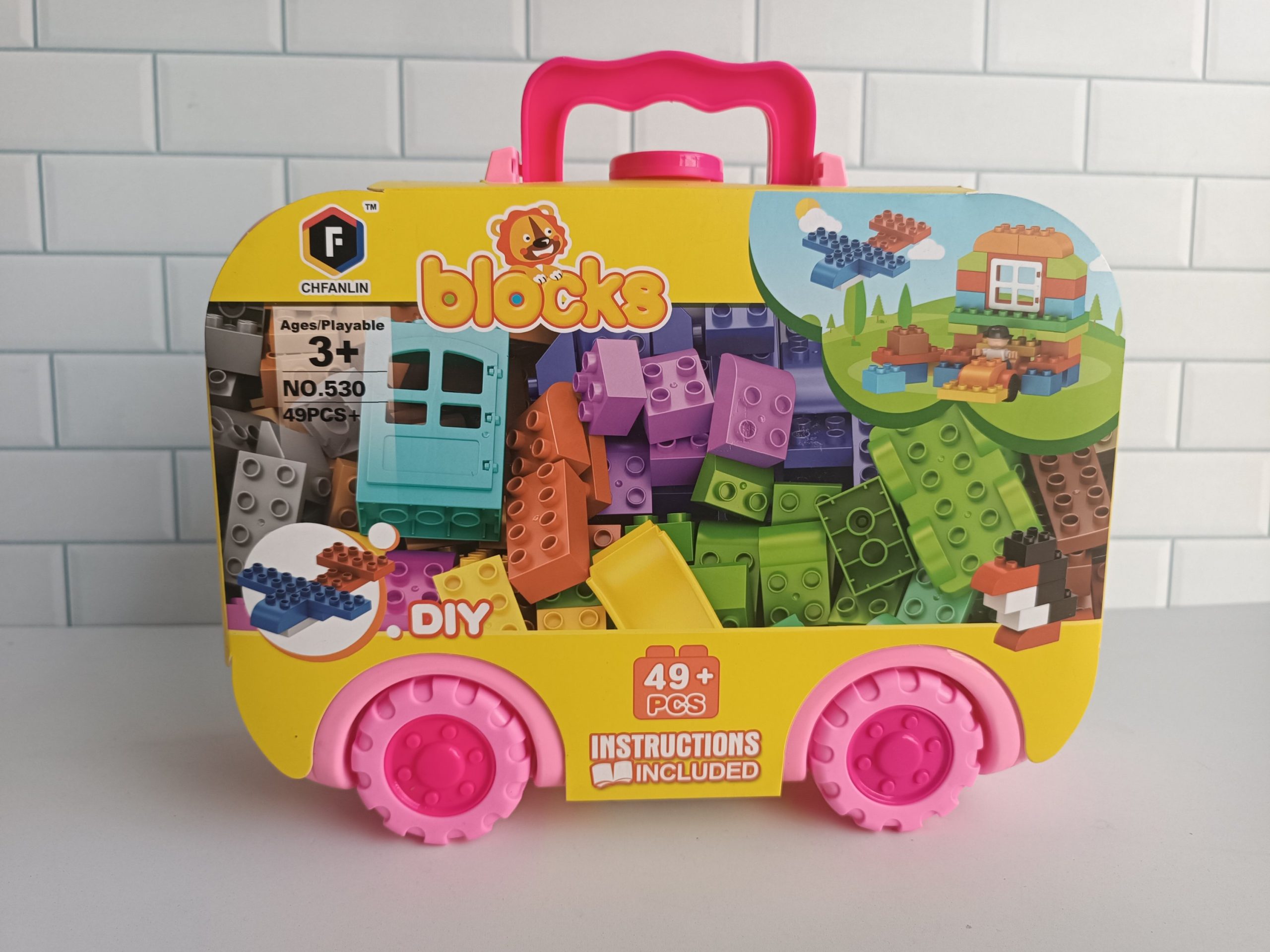 DIY 49pcs Building Blocks - Pink