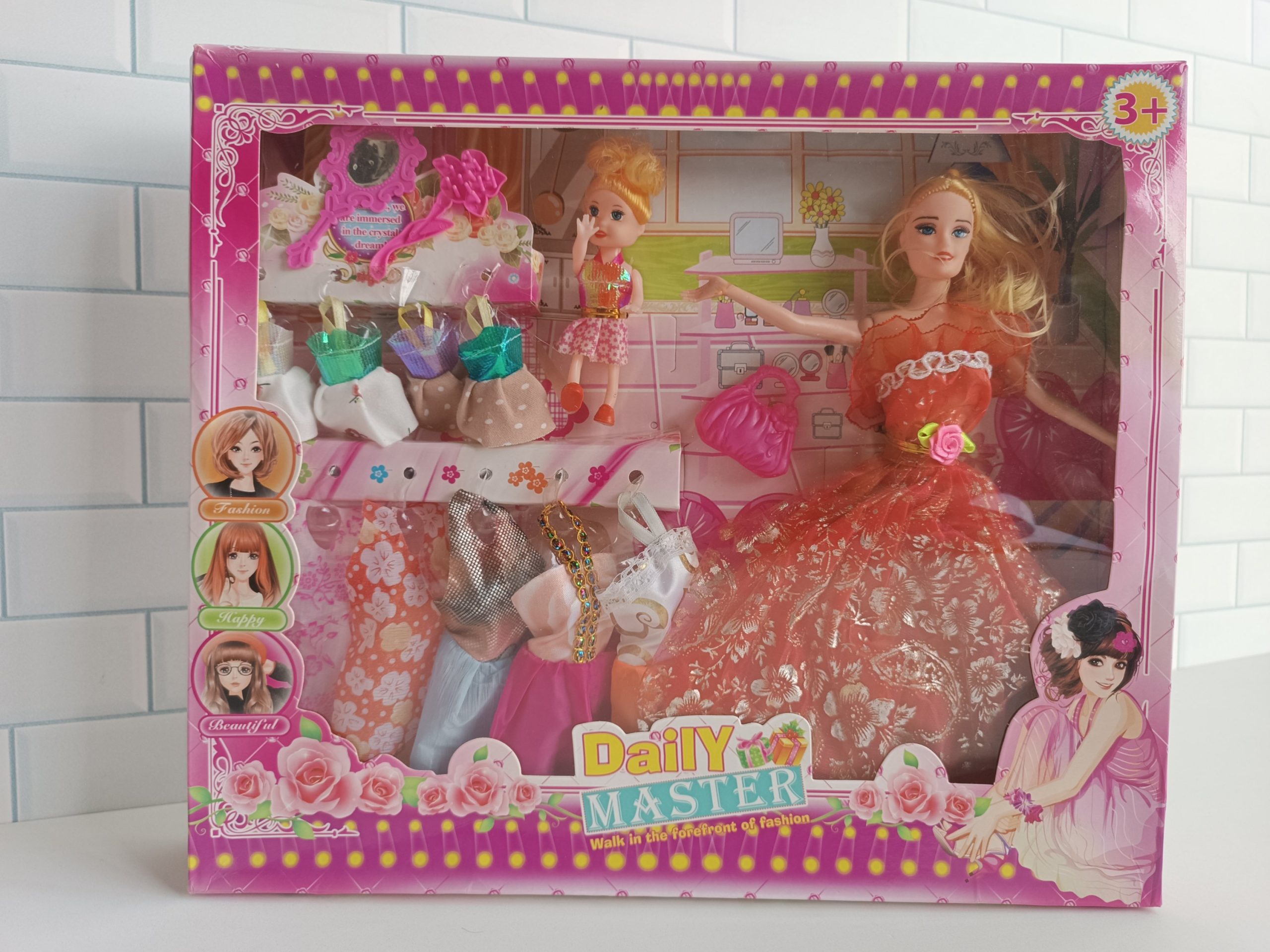 Doll Many Dresses ( Red)