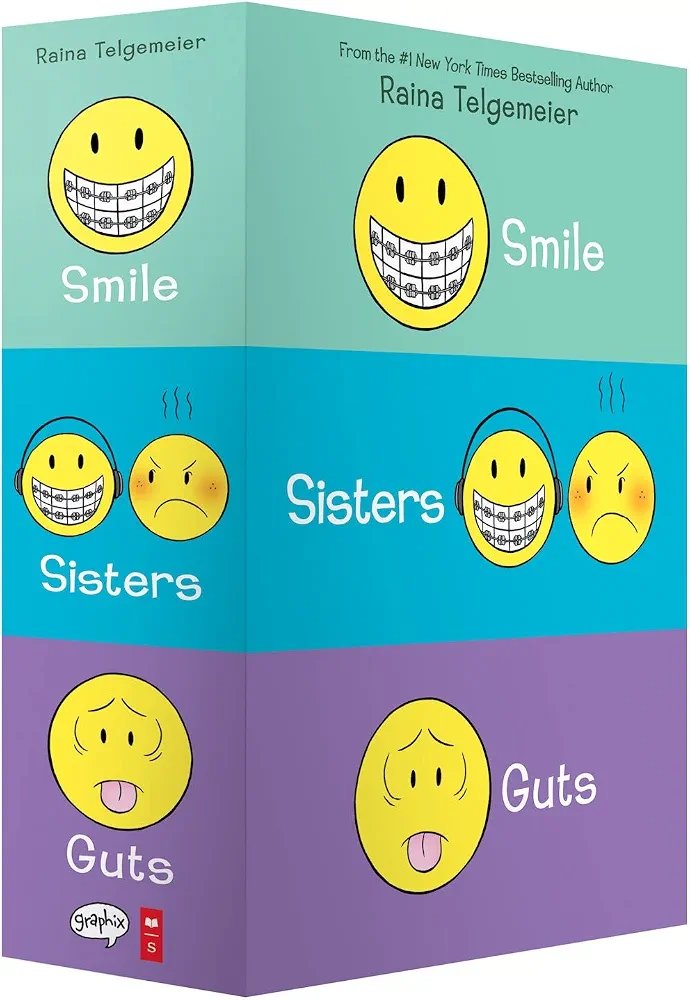 Smile, Sisters, and Guts: (The Box Set) Raina Telgemeier
