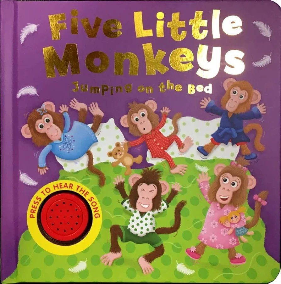 Five Little Monkeys Jumping on the Bed (Sound Book)