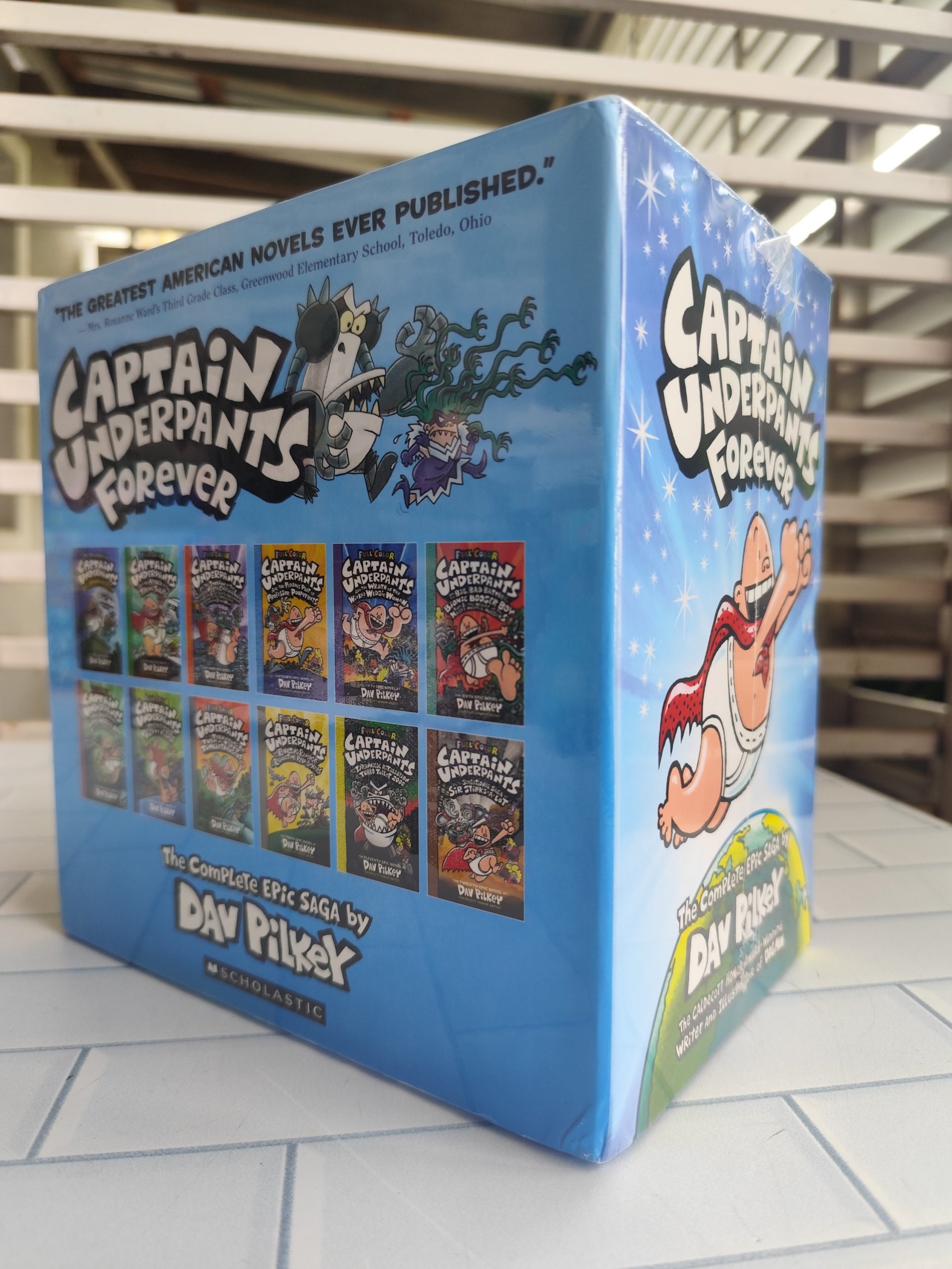 Captain Underpants Forever Box set (#1-12) Hardcover Dav Pilkey