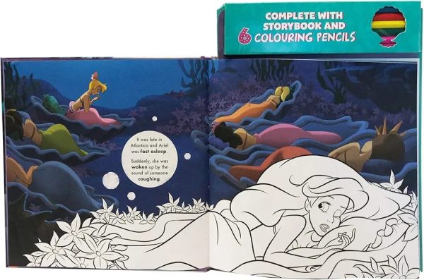 Disney Princess Ariel: Read & Colour - Image 3