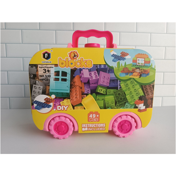 DIY 49pcs Building Blocks - Pink